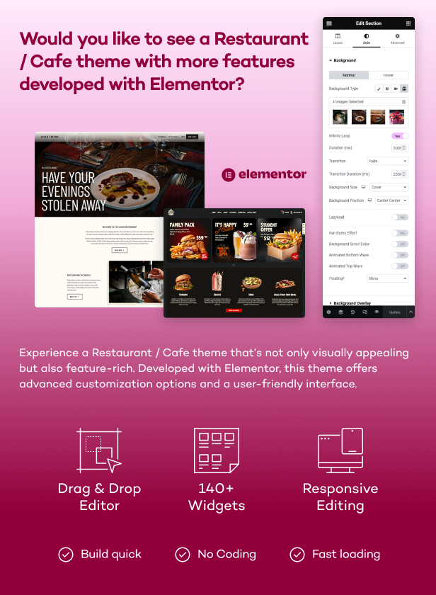 Ambiense - Restaurant & Cafe WordPress Theme - 1