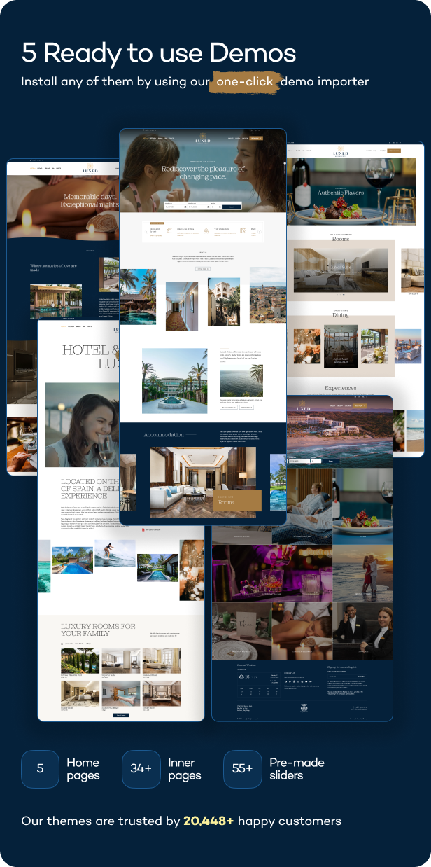 Luxed - Hotel Booking WordPress Theme - 5